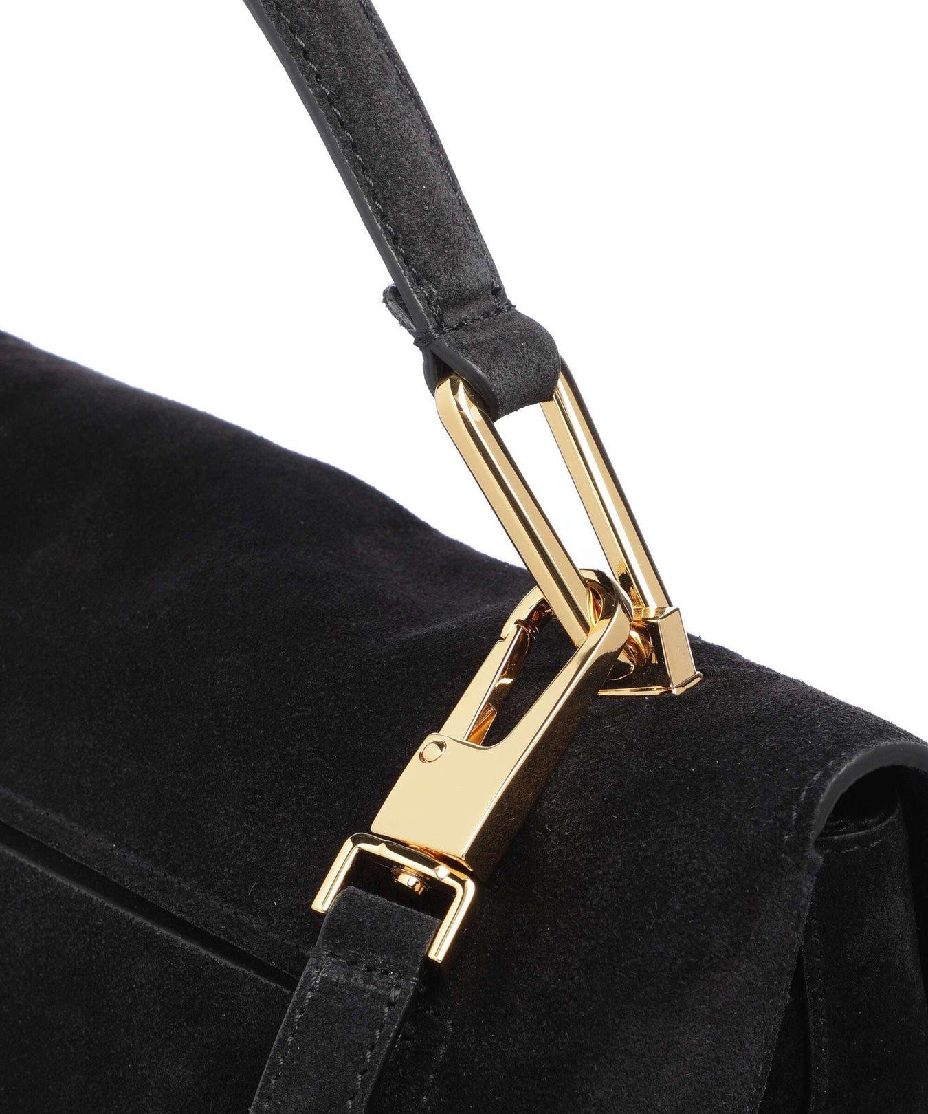 Coccinelle Liya Suede Handbag noir