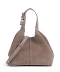 Coccinelle C-Easy Suede Handbag warm taupe