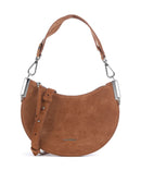 Coccinelle Sunup Suede Borsa a spalla cognac