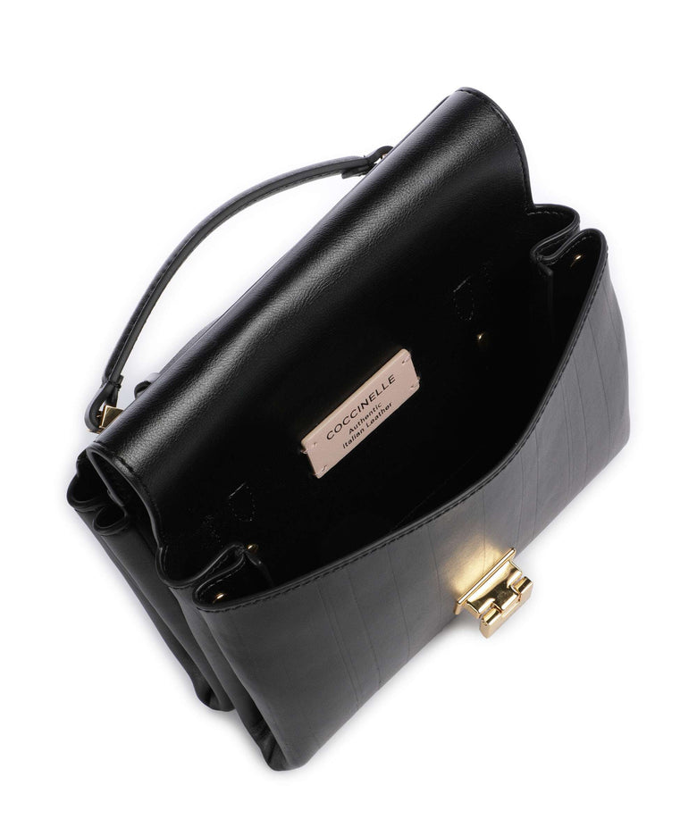 Coccinelle Arlettis Plisse Crossbody bag noir