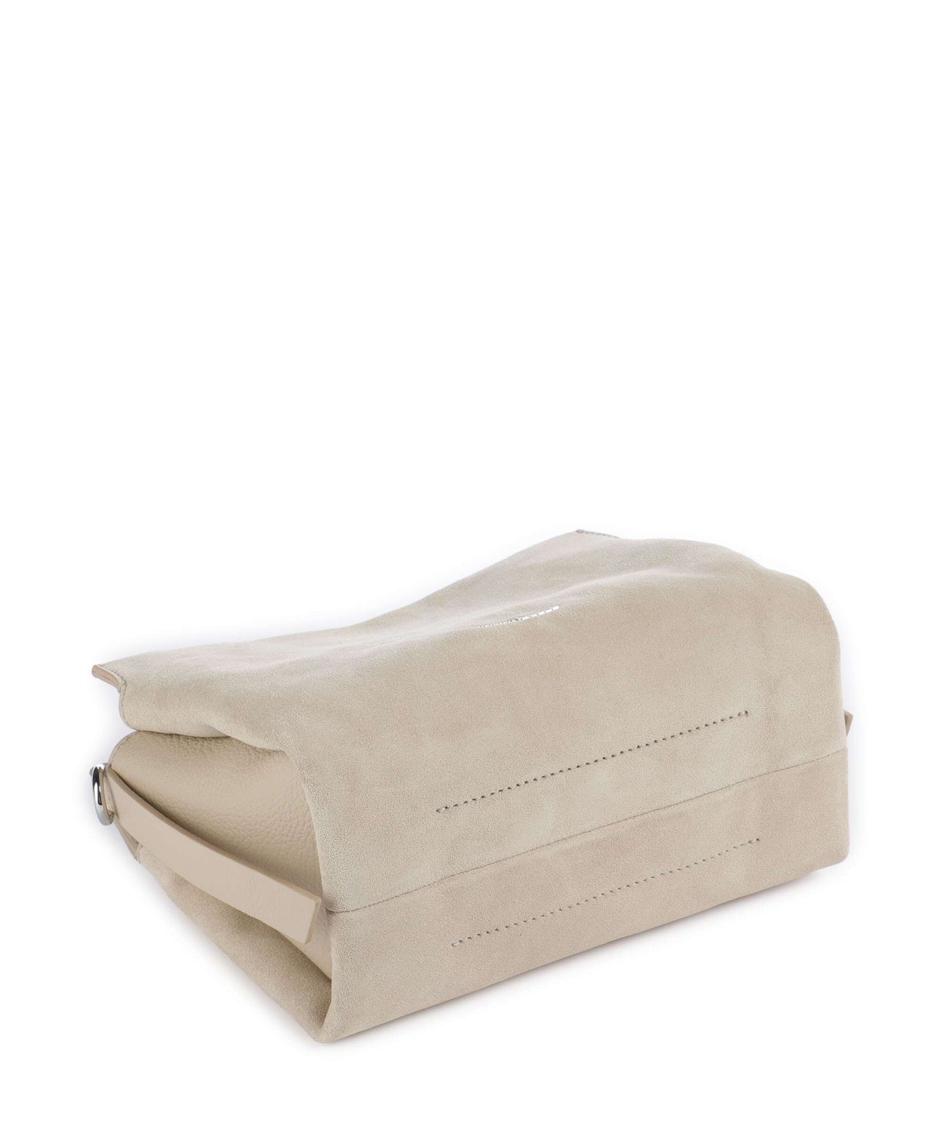 Coccinelle Boheme Suede Handbag sandshell