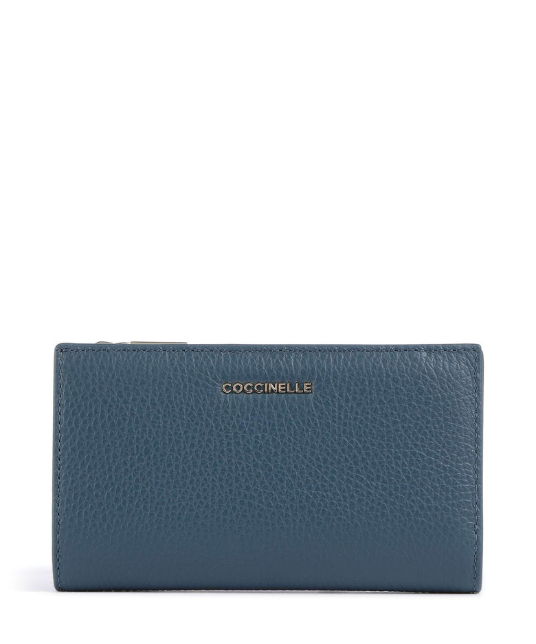 Coccinelle Metallic Soft Wallet deep blue