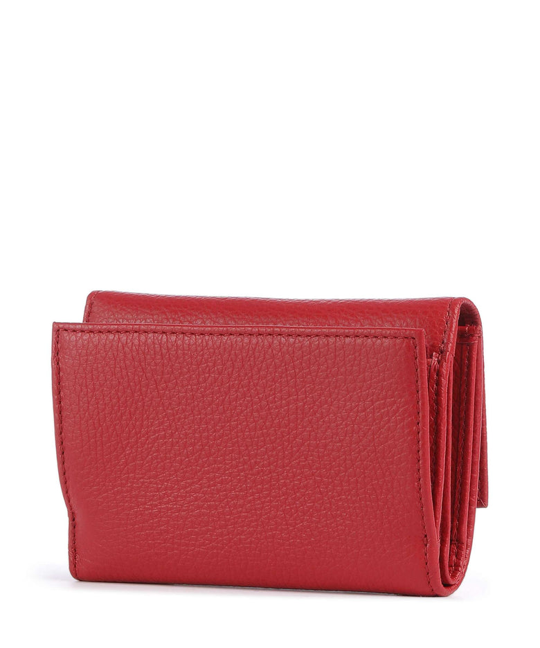 Coccinelle Metallic Soft Wallet scarlet