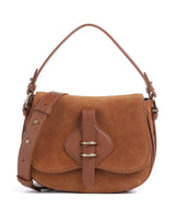 Coccinelle Mavery Suede Borsa a mano cognac