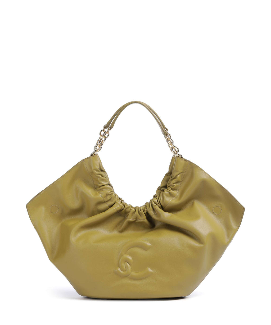 Coccinelle Smash Bucket bag seagrass