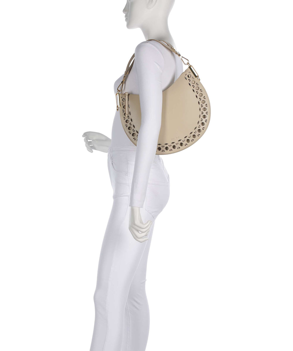 Coccinelle Sunup Monogram Sangallo Hobo bag sandshell