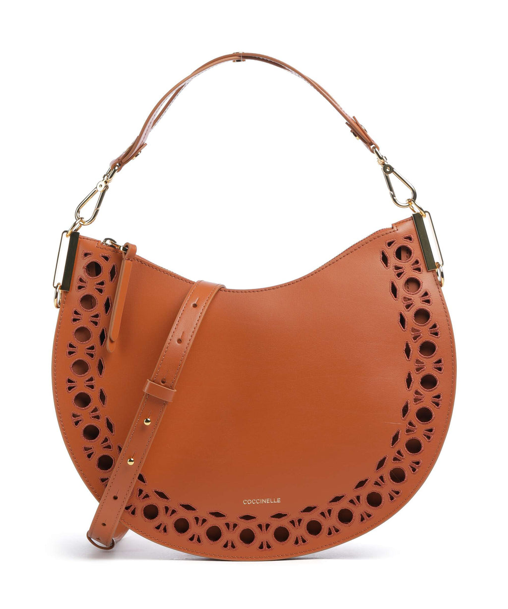 Coccinelle Sunup Monogram Sangallo Hobo bag crab