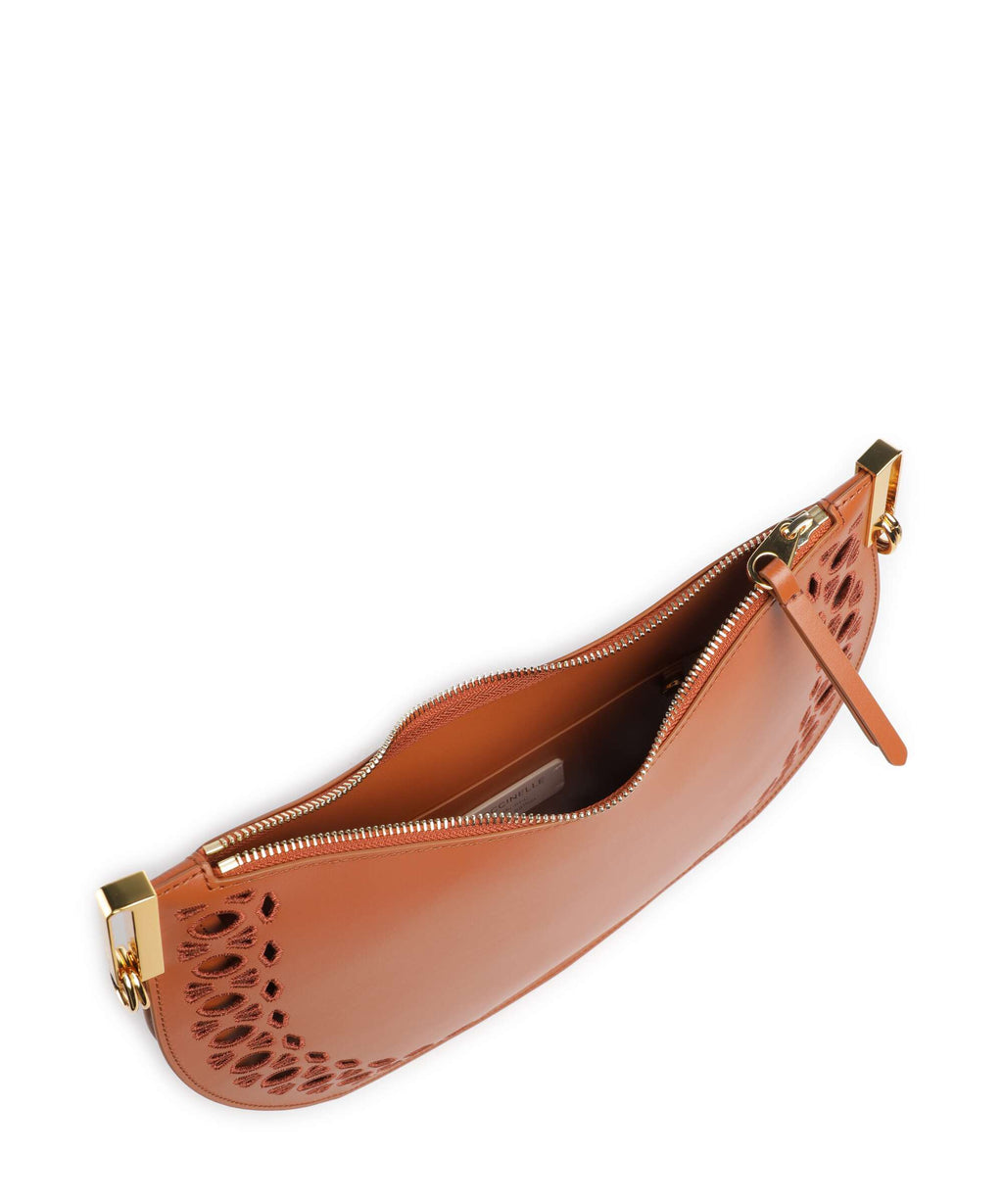 Coccinelle Sunup Monogram Sangallo Hobo bag crab