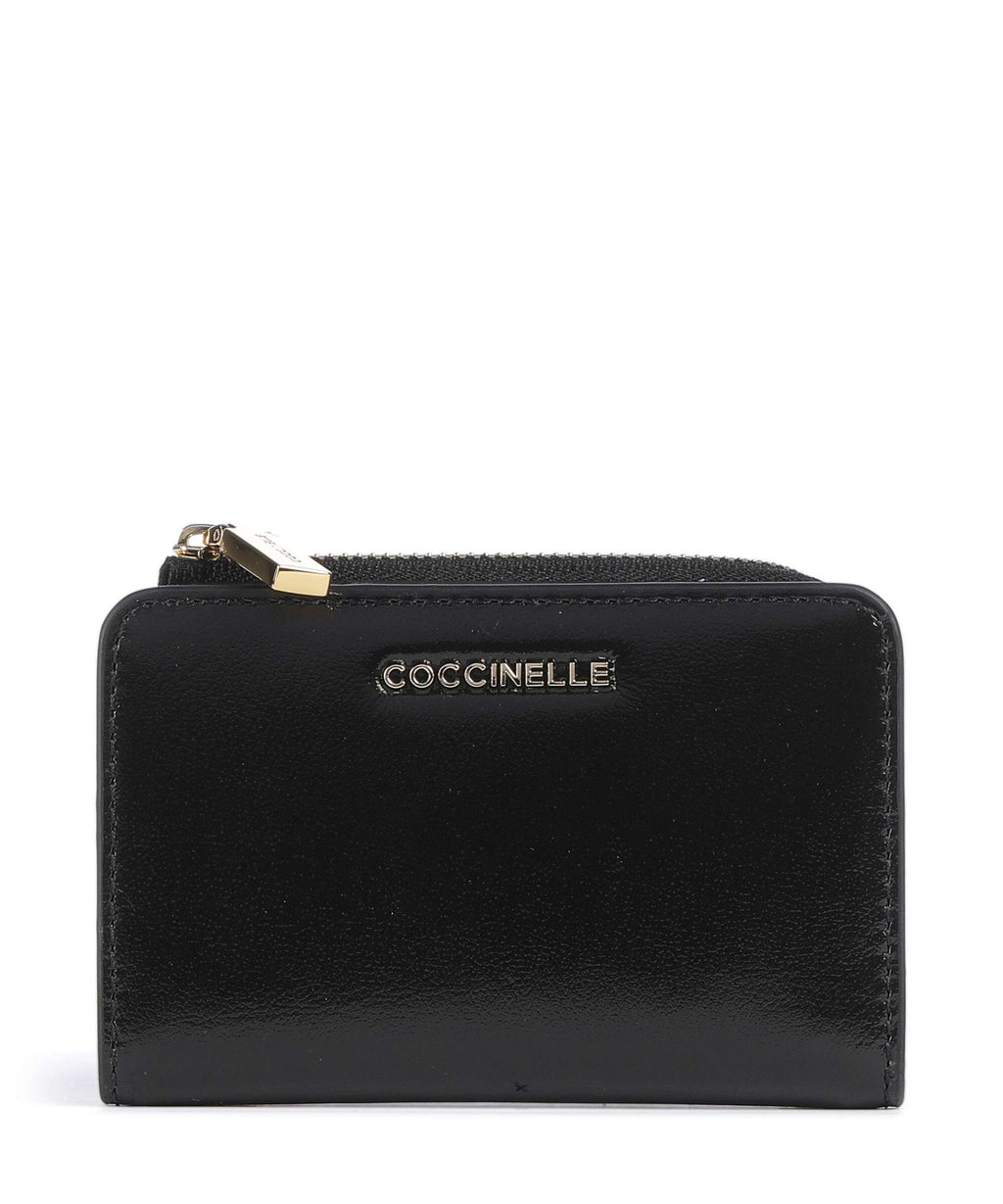 Coccinelle Metallic Shiny Smooth Wallet noir