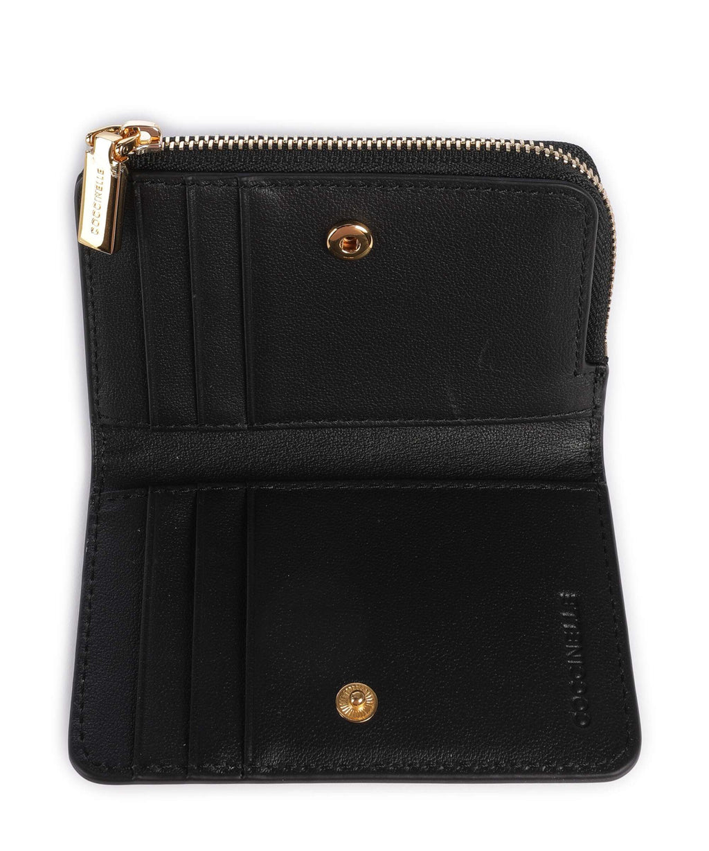 Coccinelle Metallic Shiny Smooth Wallet noir