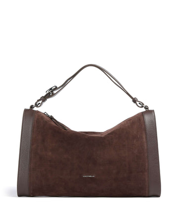 Coccinelle Elinor Suede Borsa hobo brunette