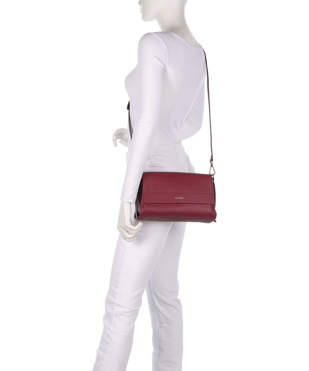 Coccinelle Boheme Grana Double Shoulder bag ribes/prune