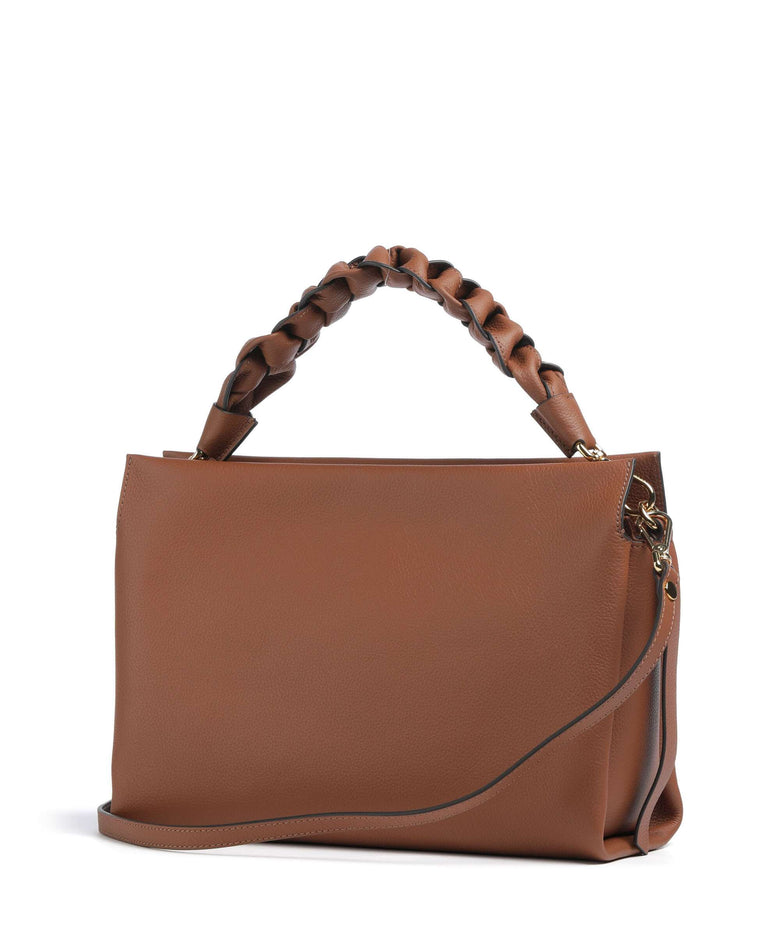 Coccinelle Boheme Grana Double Hobo bag cognac/noir