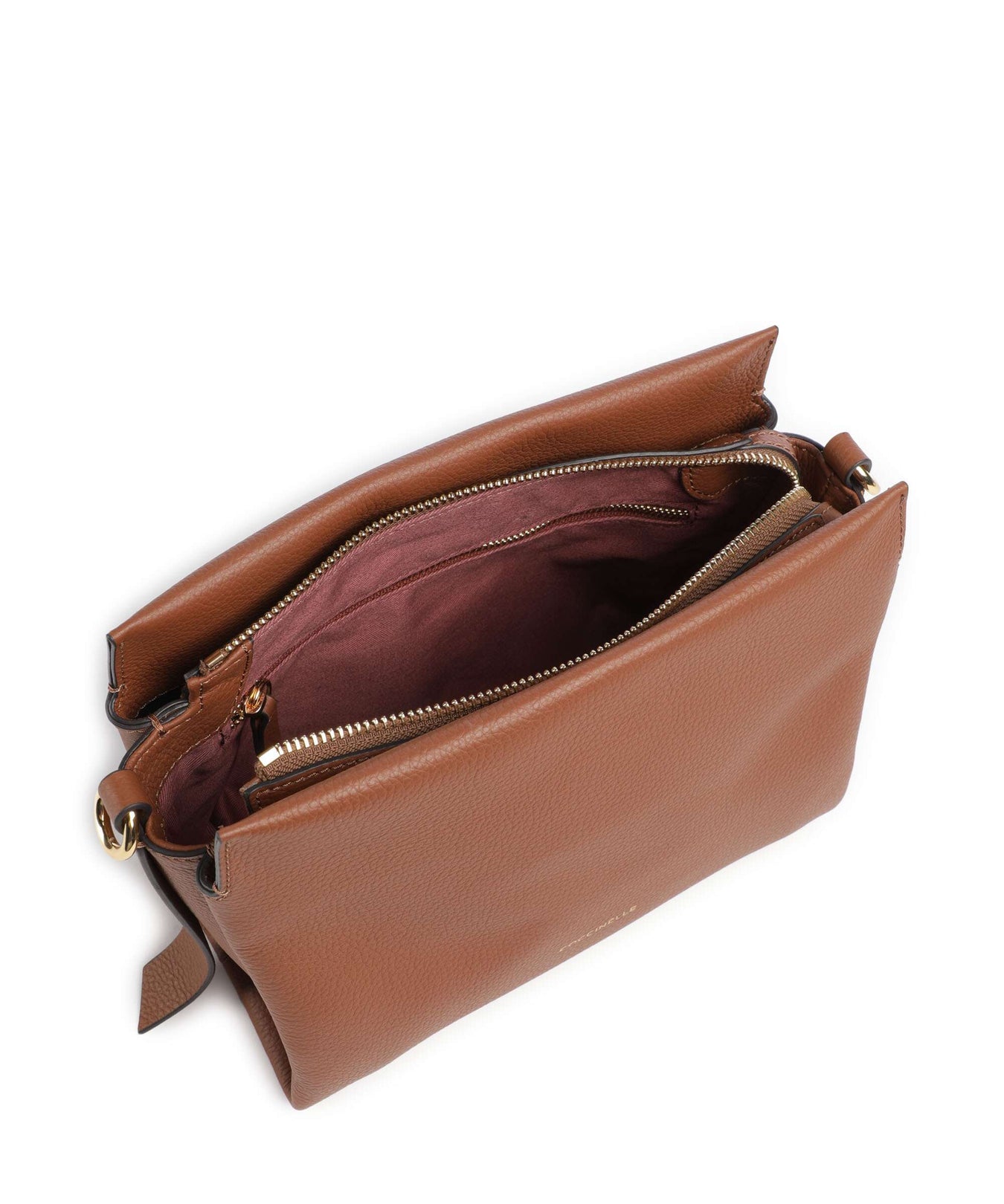 Coccinelle Boheme Grana Double Handbag cognac/noir