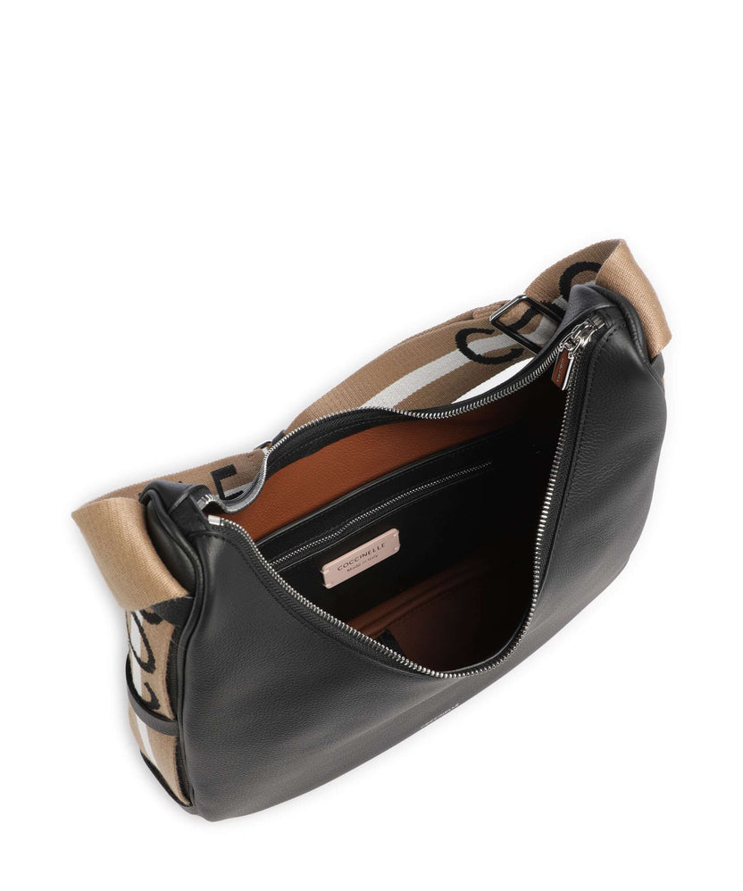 Coccinelle Raquel Hobo bag noir/cognac