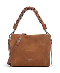 Coccinelle Boheme Suede Handbag cognac
