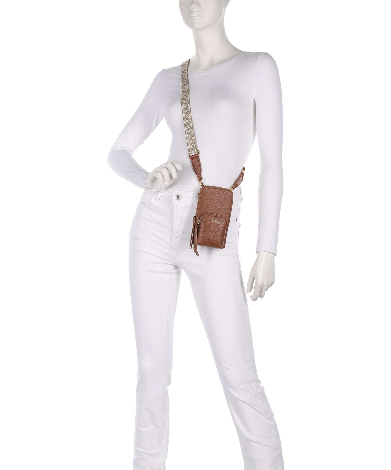 Coccinelle Pixie Phone bag cognac