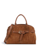 Coccinelle Sabine Suede Borsa a mano cognac
