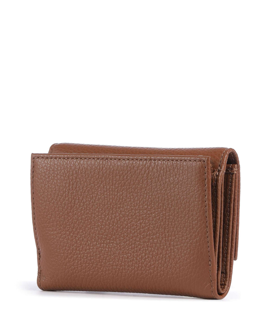 Coccinelle Metallic Soft Wallet cognac