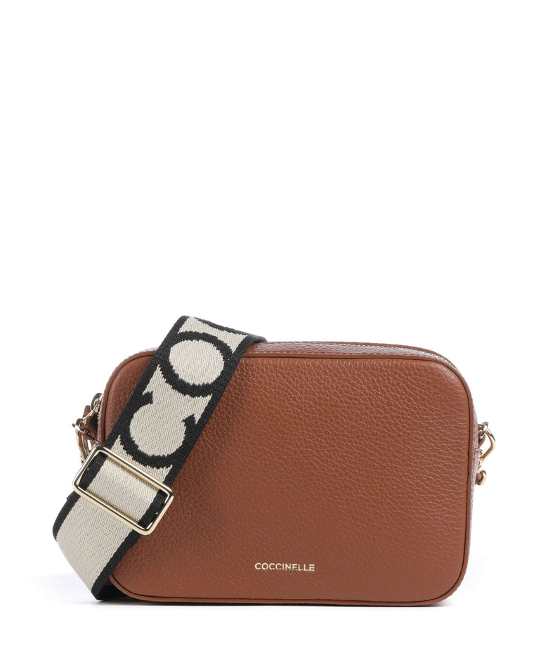 Coccinelle Tebe Crossbody bag cognac