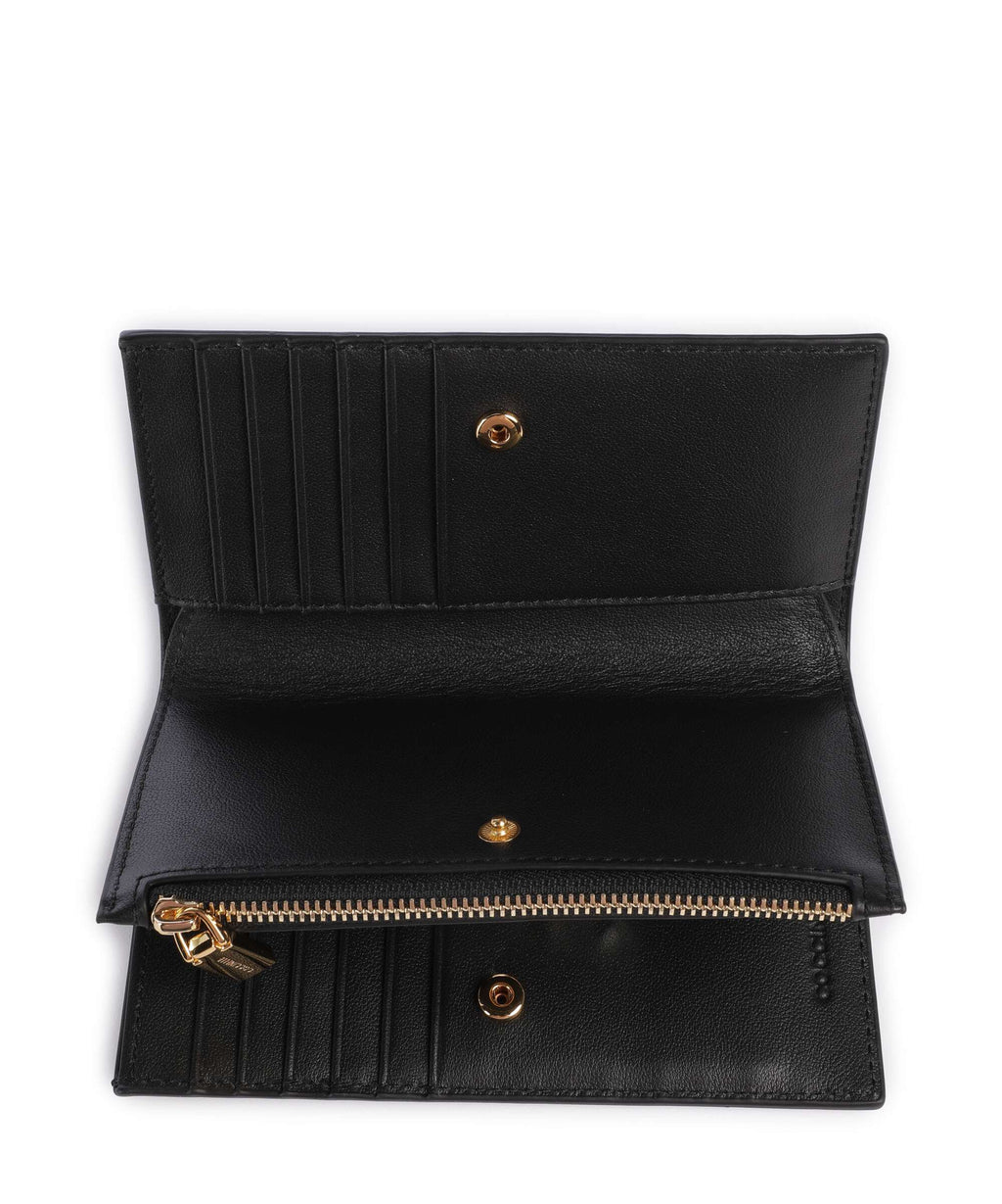 Coccinelle Metallic Shiny Smooth Wallet noir