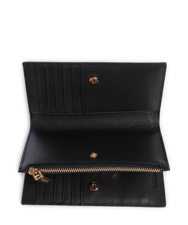 Coccinelle Metallic Shiny Smooth Wallet noir