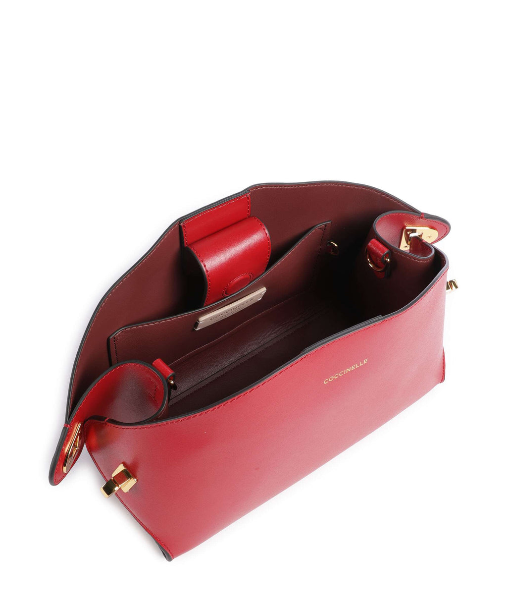 Coccinelle Tylde Calf Crossbody bag scarlet