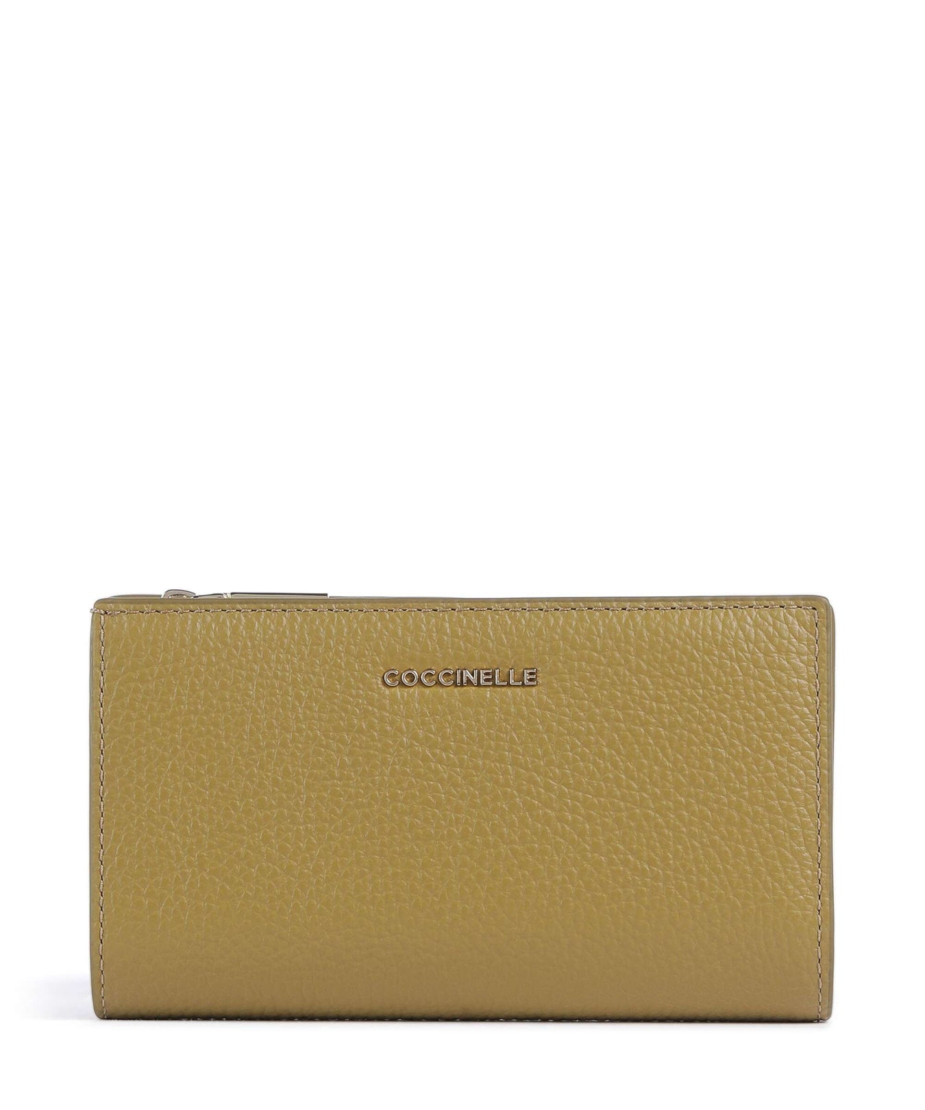 Coccinelle Metallic Soft RFID Wallet seagrass
