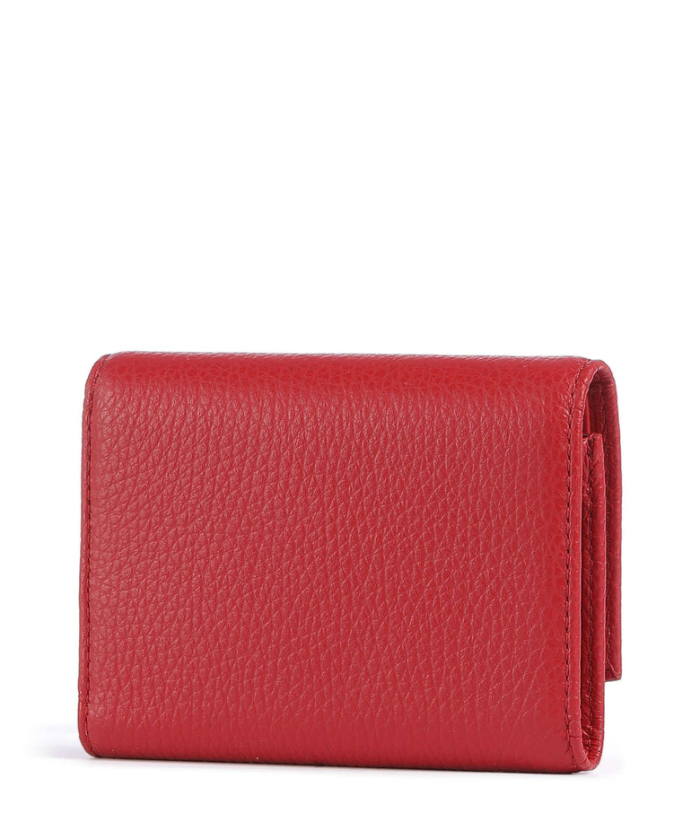 Coccinelle Metallic Soft Wallet scarlet