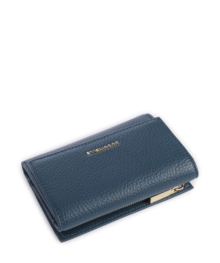 Coccinelle Metallic Soft RFID Wallet deep blue