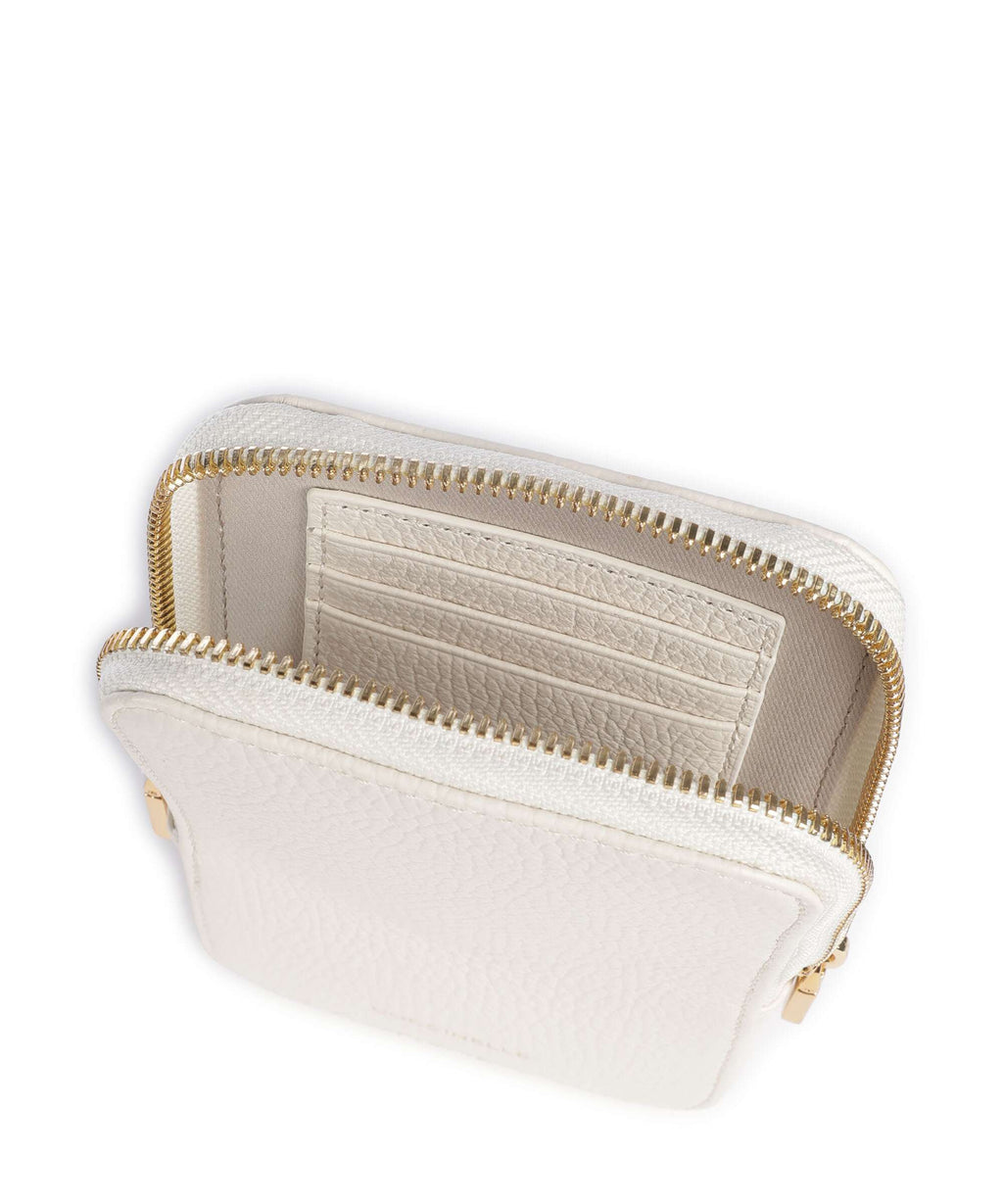 Coccinelle Flor Phone bag pearl