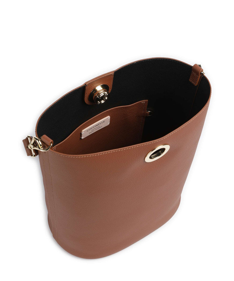 Coccinelle Nikla Bucket bag cognac/noir