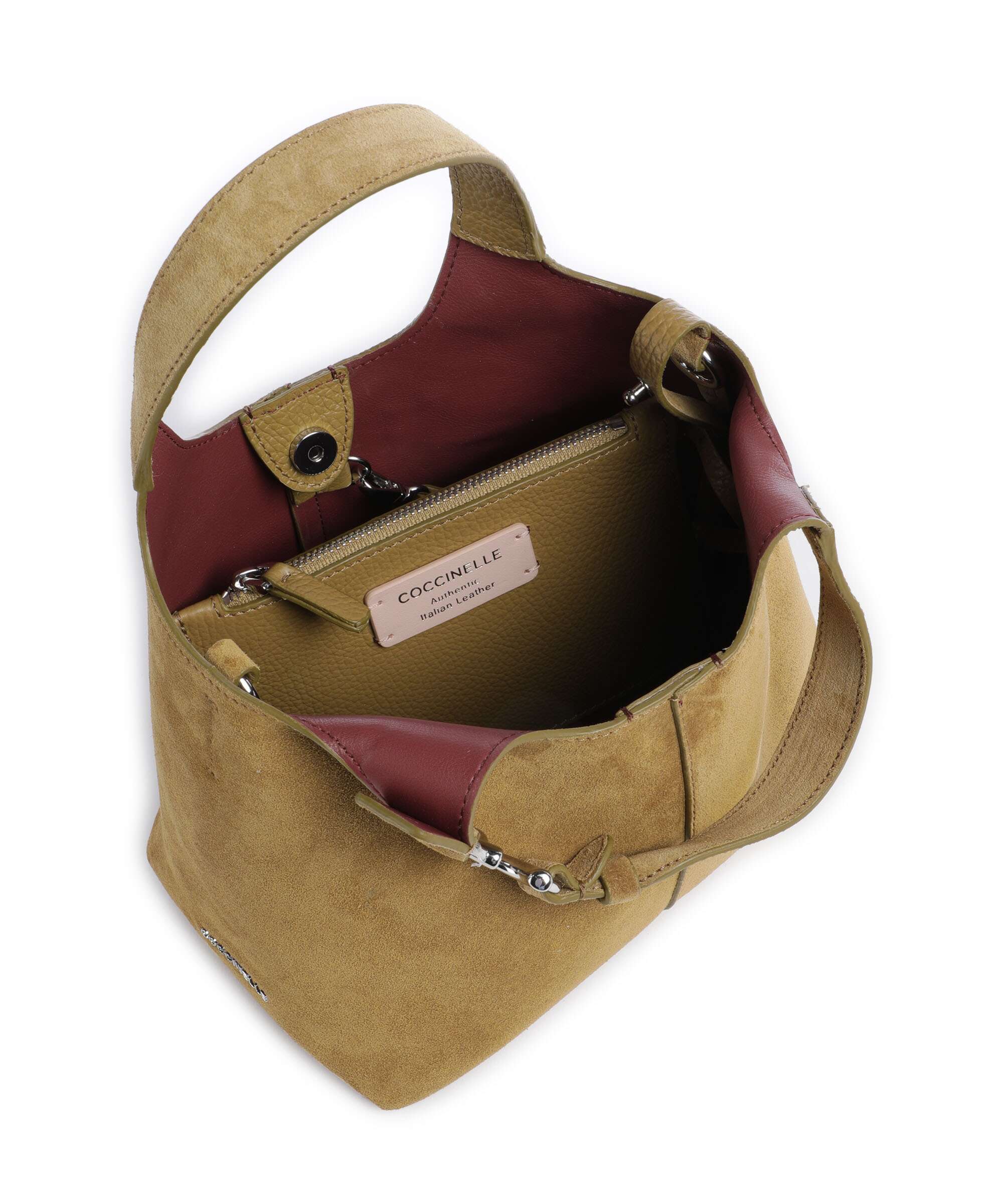 Coccinelle C-Easy Suede Handbag seagrass