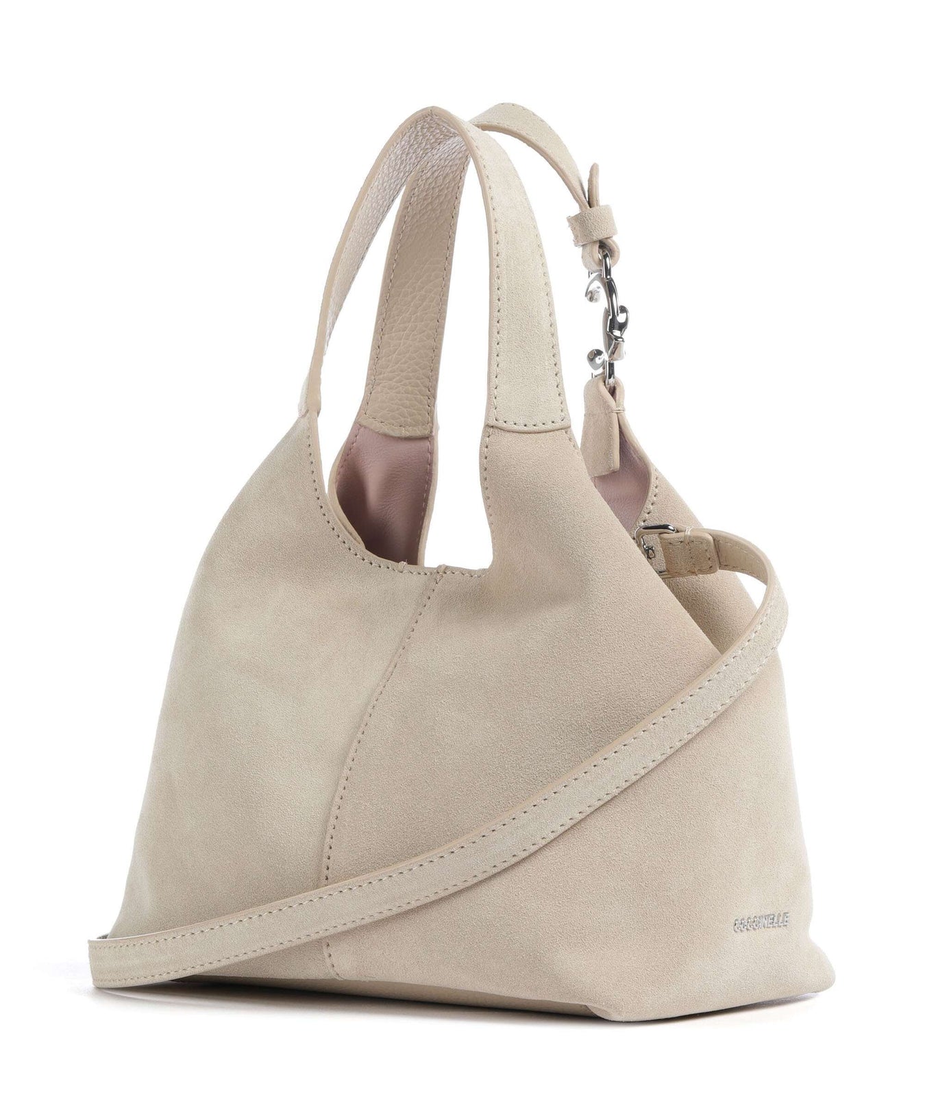 Coccinelle C-Easy Suede Handbag sandshell