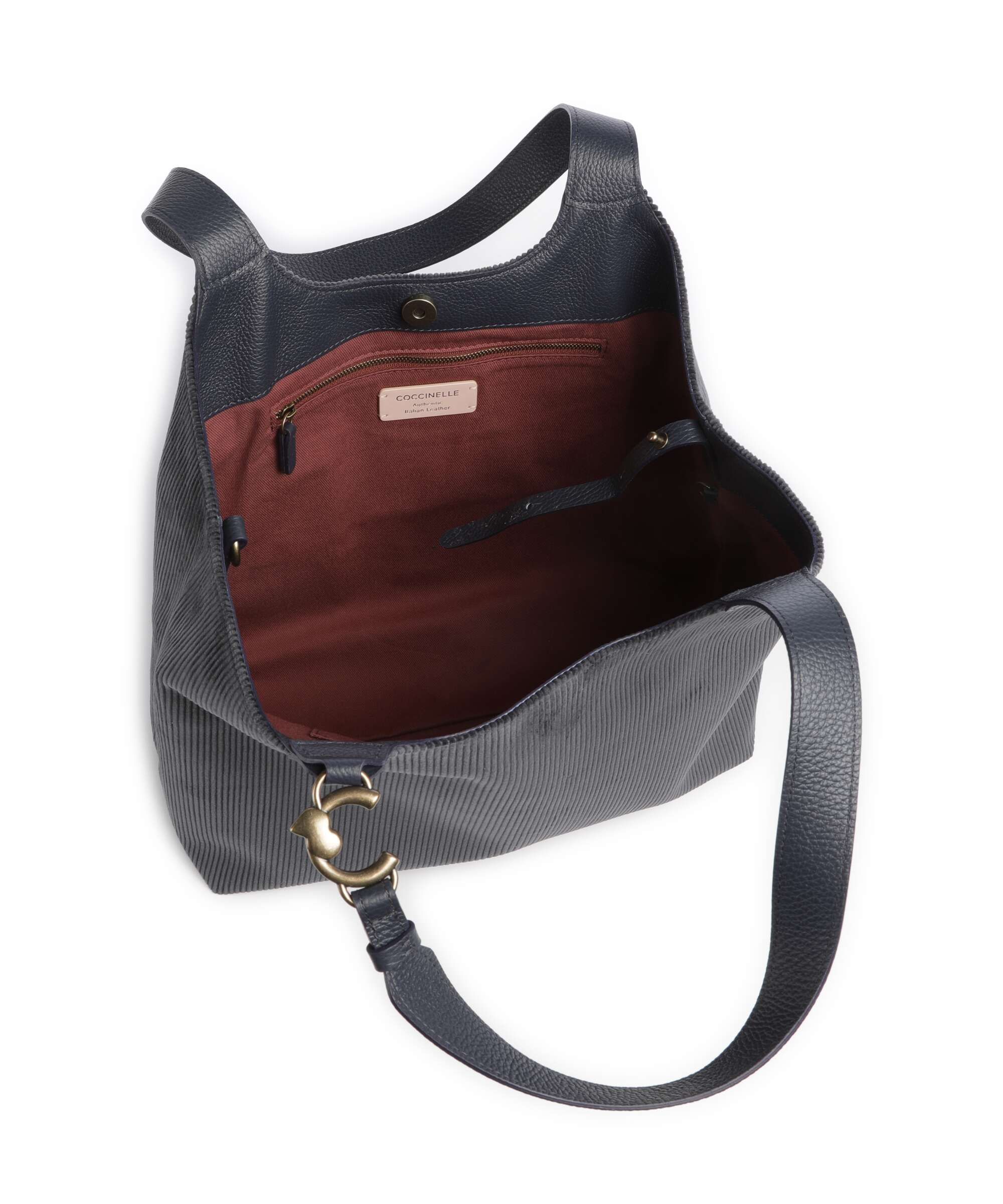 Coccinelle C-Easy Corduroy Tote bag midnight blue