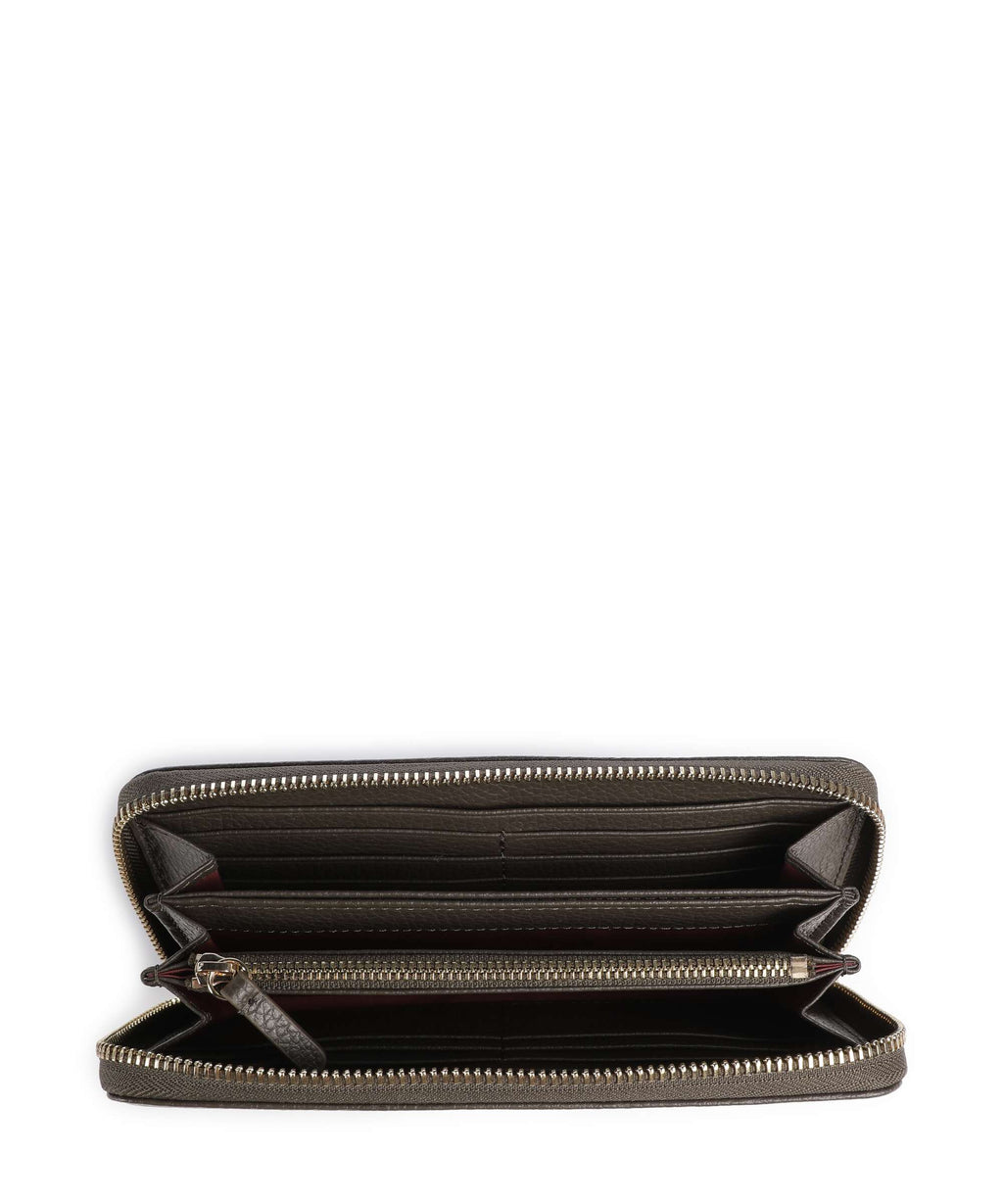 Coccinelle Metallic Soft Wallet fango
