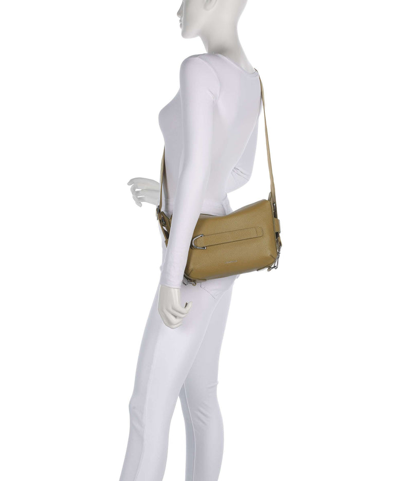 Coccinelle Gretel Ribbon Crossbody bag seagrass