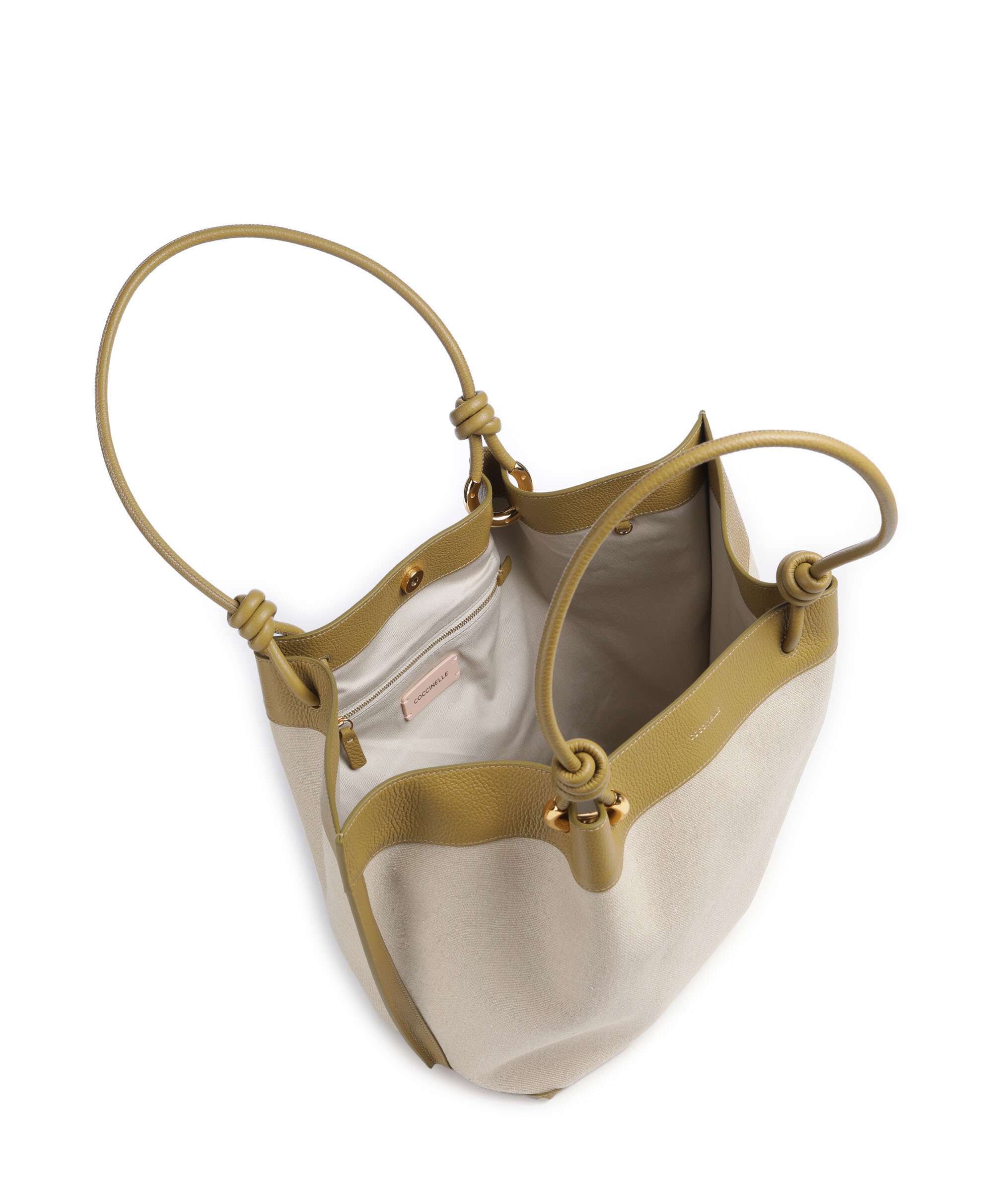 Coccinelle Finn Canvas Tote bag natural/seagrass
