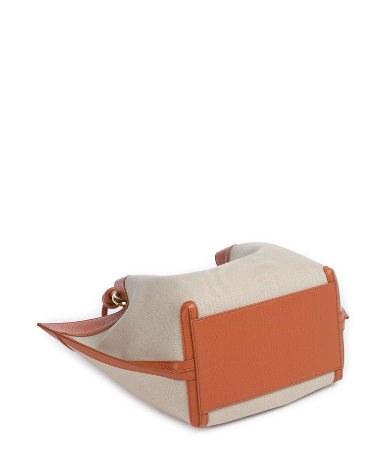 Coccinelle Finn Canvas Hobo bag natural/crab