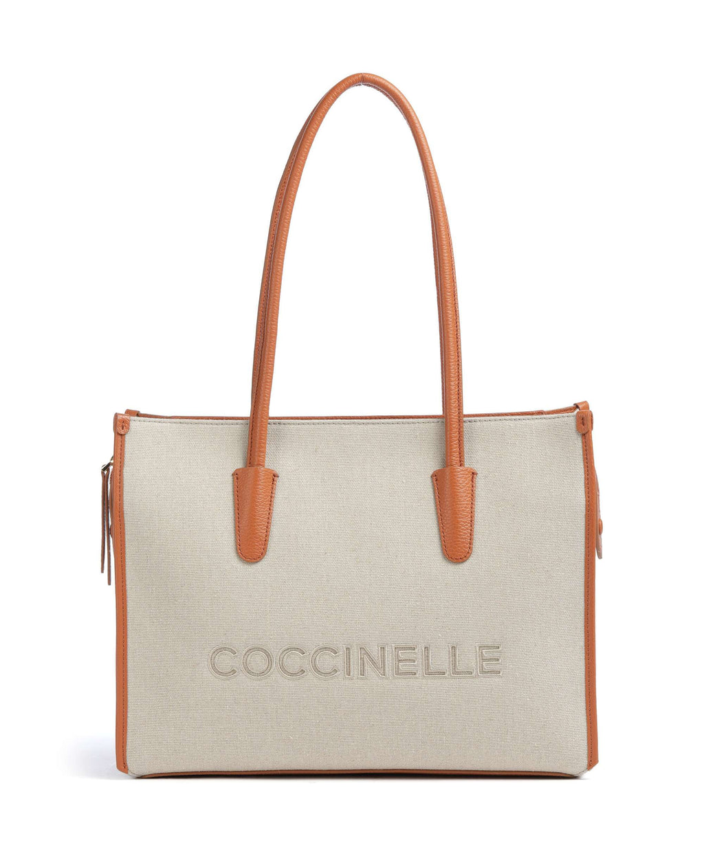 Coccinelle Myrtha Canvas Tote bag natural/crab