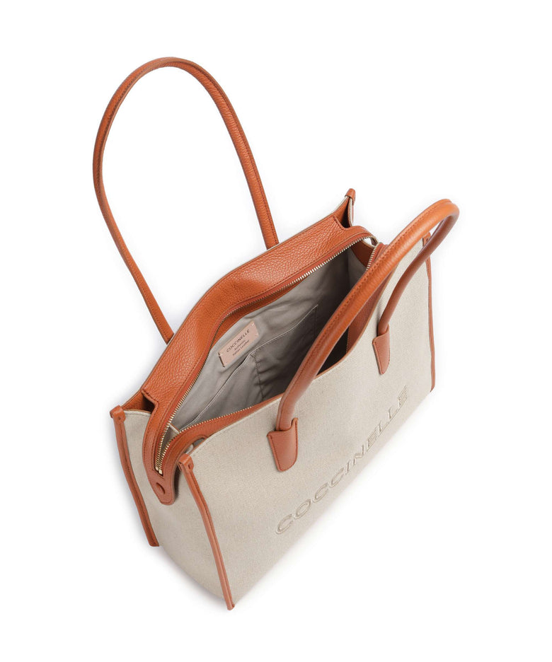 Coccinelle Myrtha Canvas Tote bag natural/crab