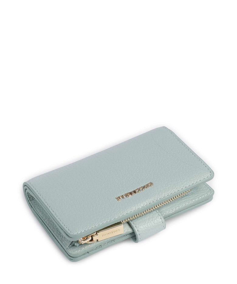 Coccinelle Metallic Soft Wallet aquamarine