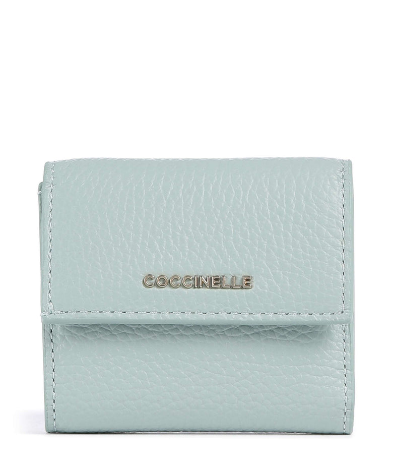 Coccinelle Metallic Soft Wallet aquamarine