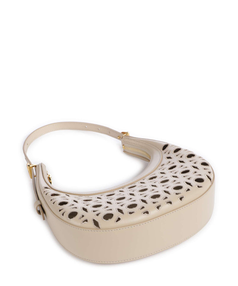 Coccinelle Whisper Monogram Sangallo Shoulder bag sandshell