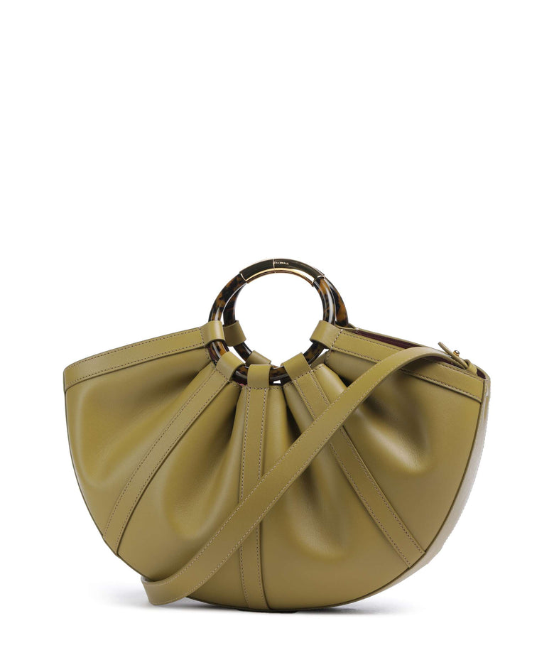 Coccinelle Shell Handbag seagrass