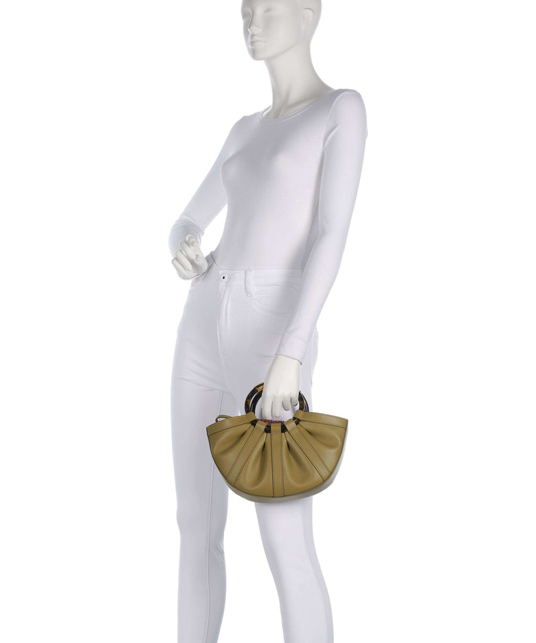 Coccinelle Shell Handbag seagrass