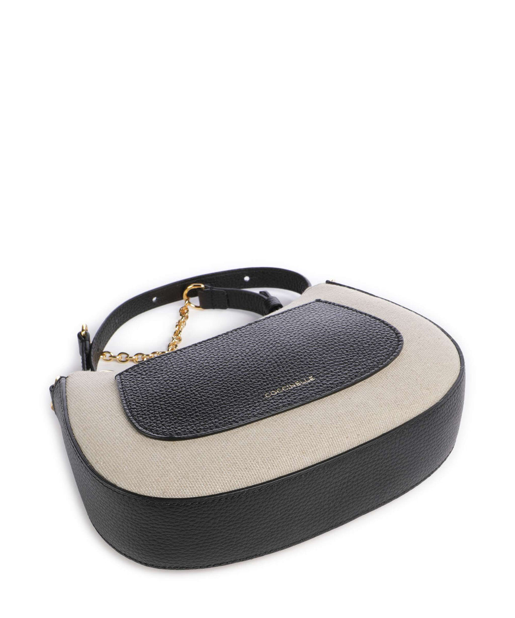 Coccinelle C-Easy Canvas Crossbody bag natural/noir