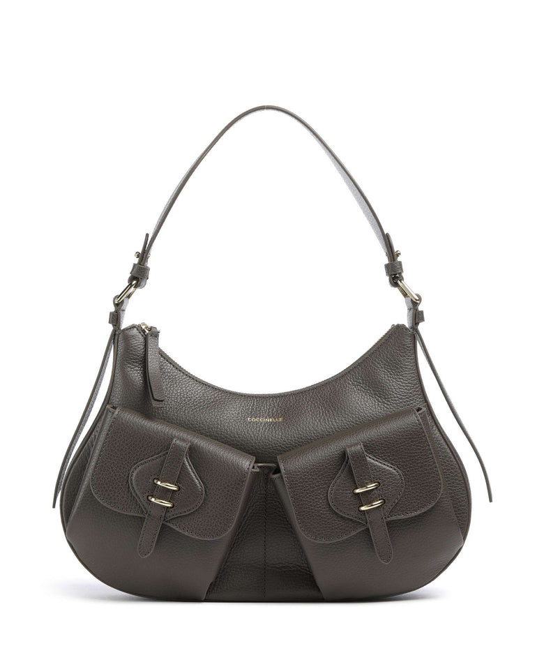 Coccinelle Mavery Pocket Hobo bag fango