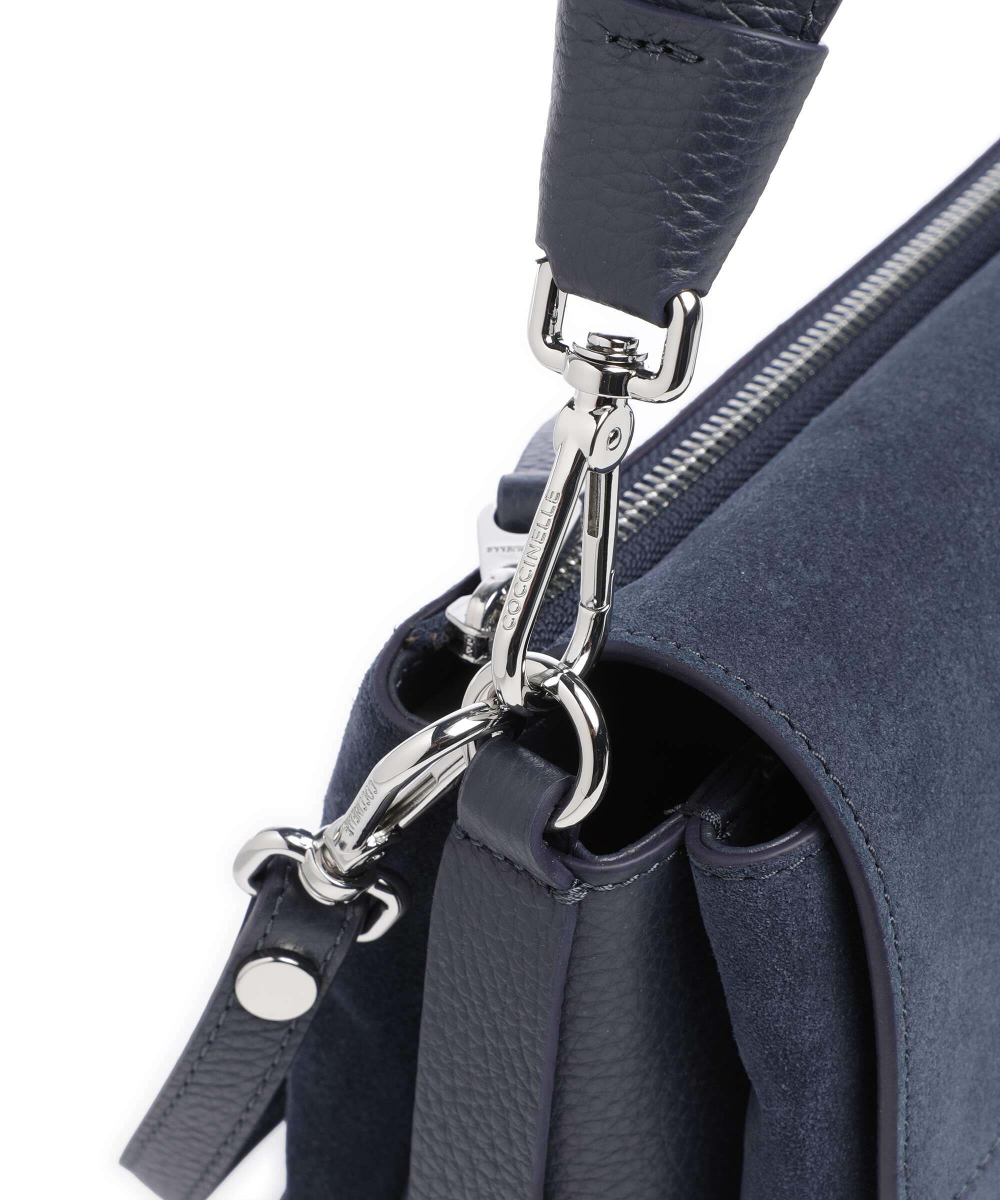 Coccinelle Boheme Suede Shoulder bag midnight blue