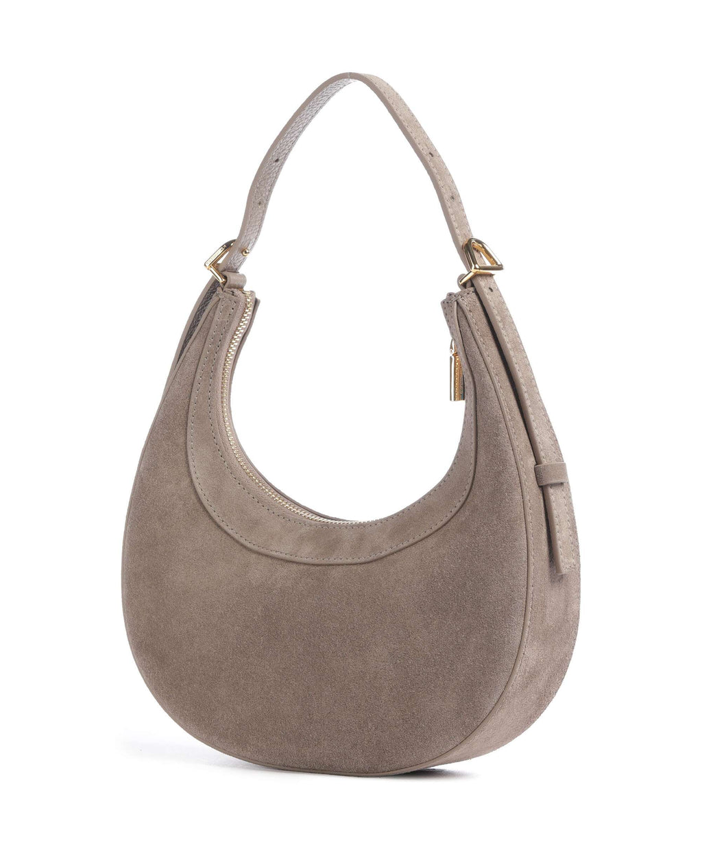 Coccinelle Whisper Suede Shoulder bag warm taupe